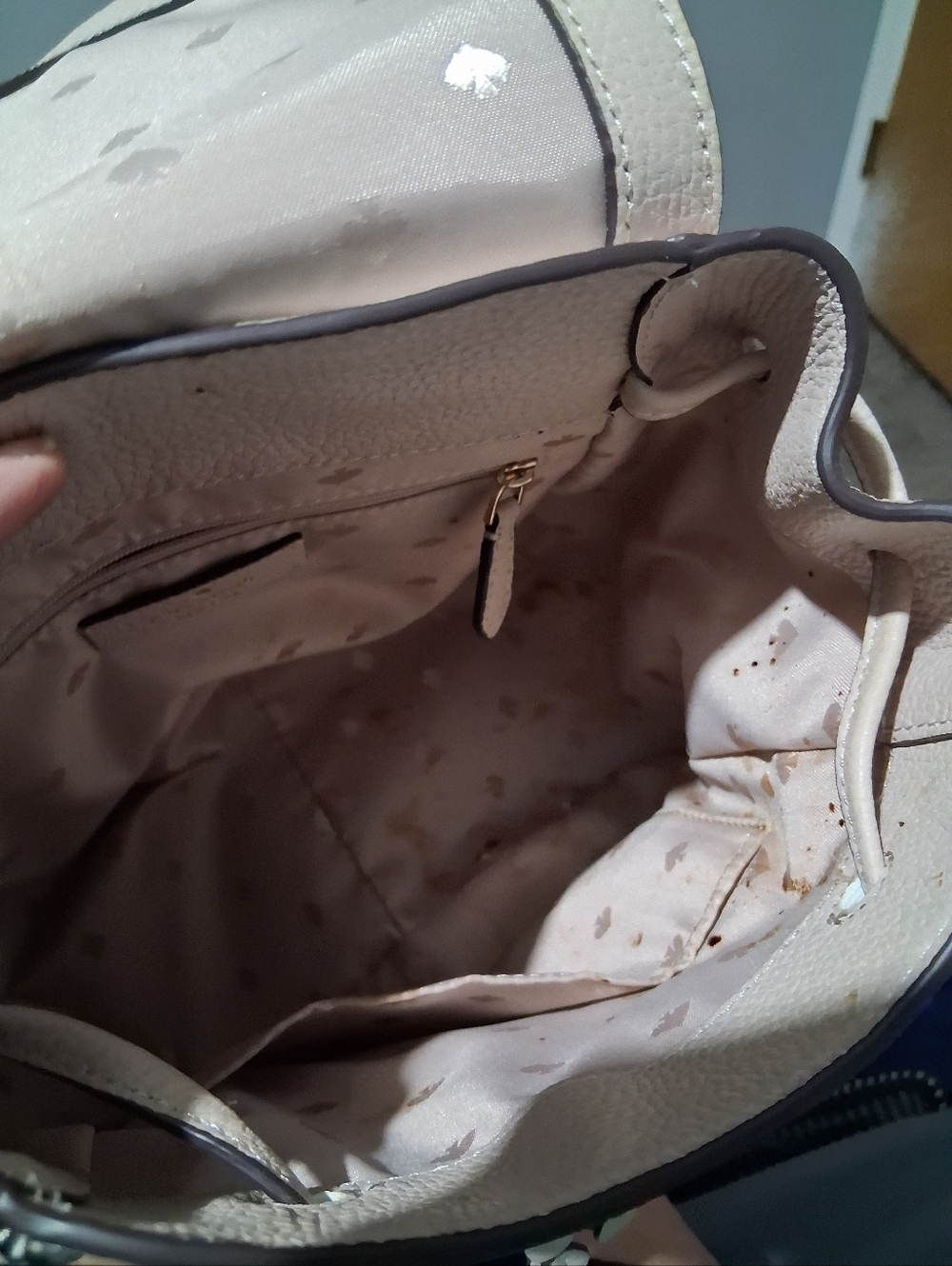 Kate Spade New York Leila Colorblock Medium Flap Backpack. - Picture 12 of 14
